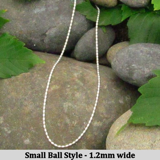 Small Ball Style Chain - various lengths.