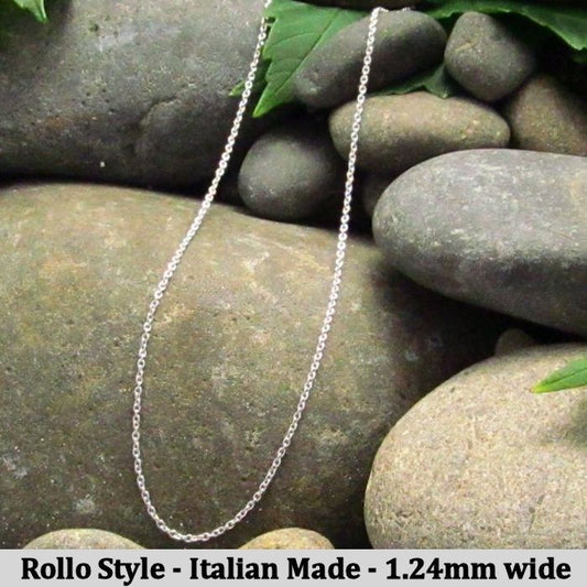 Rollo Style Chain - Made in Italy - various lengths