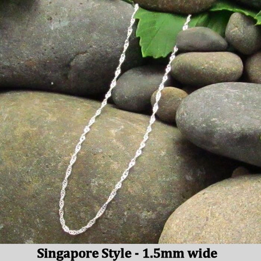 Singapore Style Chain - 40cm long
