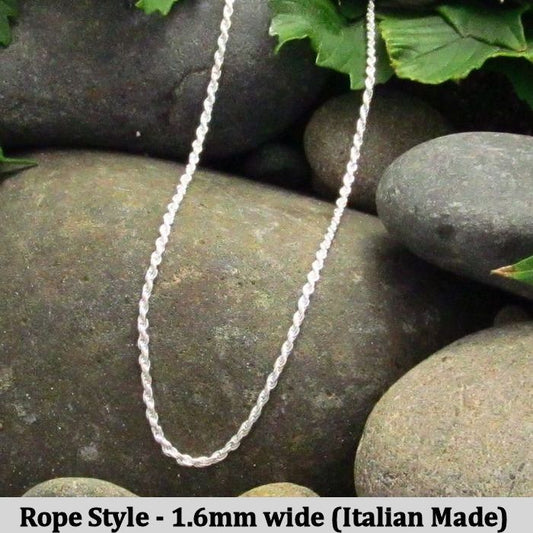 Rope Style Chain - Made in Italy - 70cm long