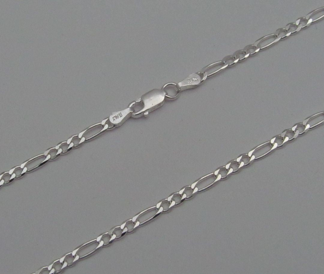 Mens Figaro Style Chain - (3mm wide) - Made in Italy