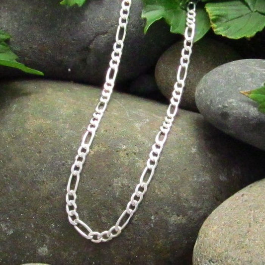 Mens Figaro Style Chain - (3mm wide) - Made in Italy