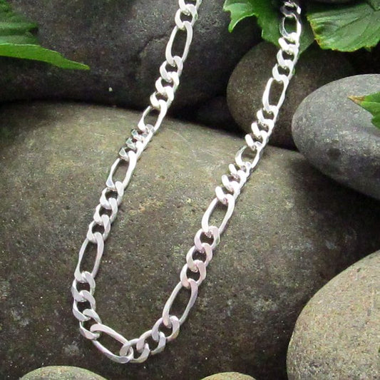Mens Figaro Style Chain - (4.8mm wide) - Made in italy