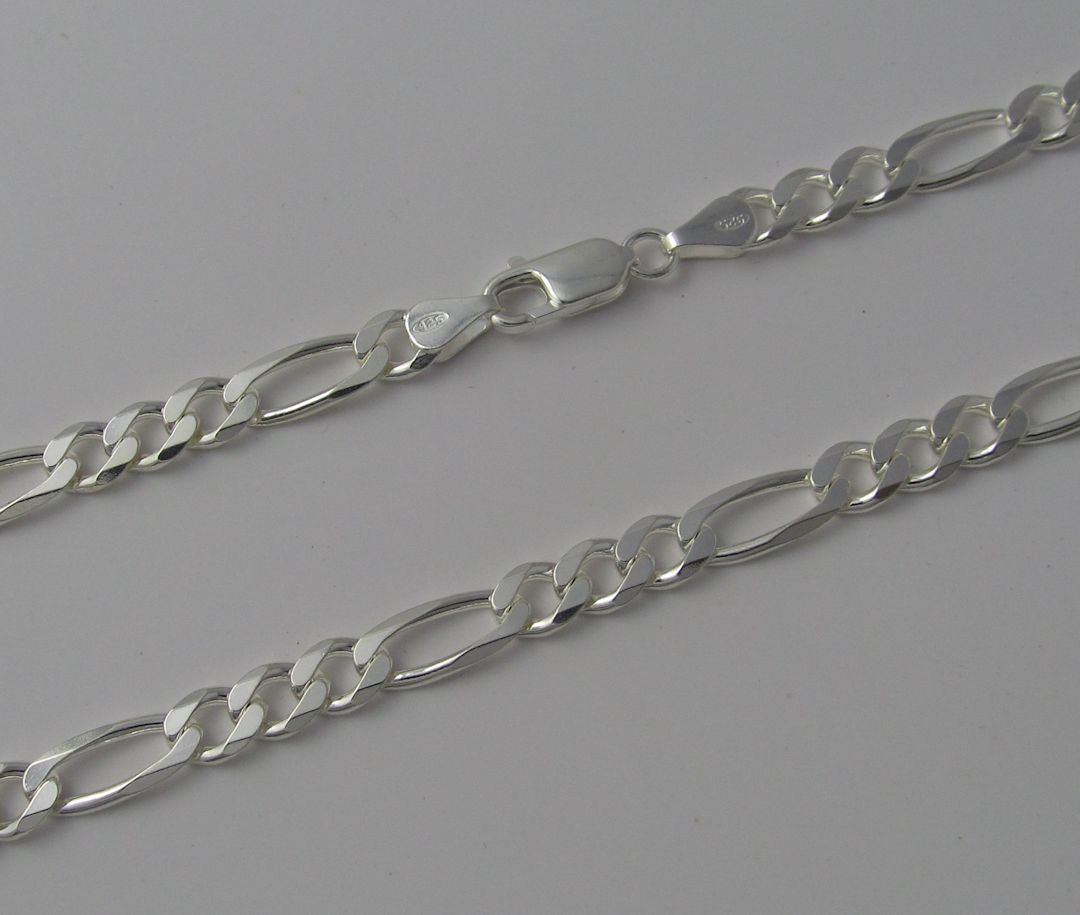 Mens Figaro Style Chain - (5.9mm wide) - Made in Italy