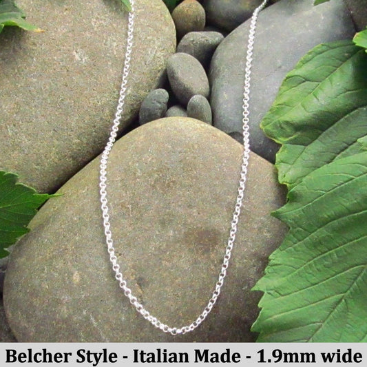 Belcher Style Chain - Made in Italy - 90cm long