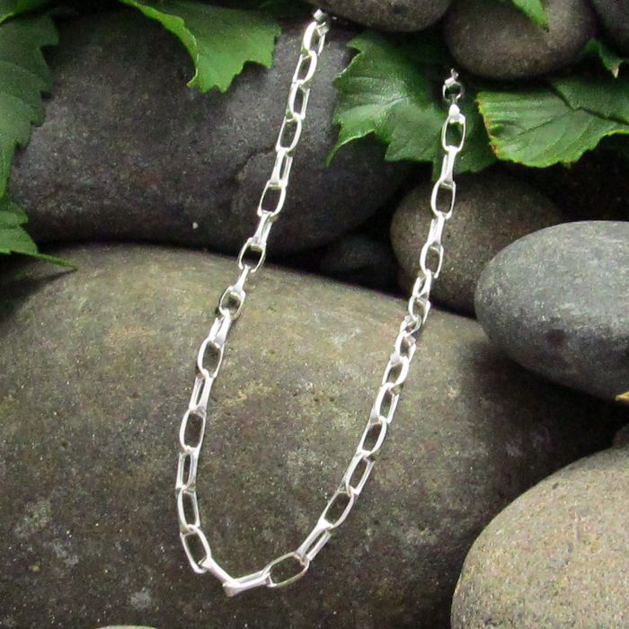 Diamond Cut Rollo Style Chain - Made in Italy - various lengths