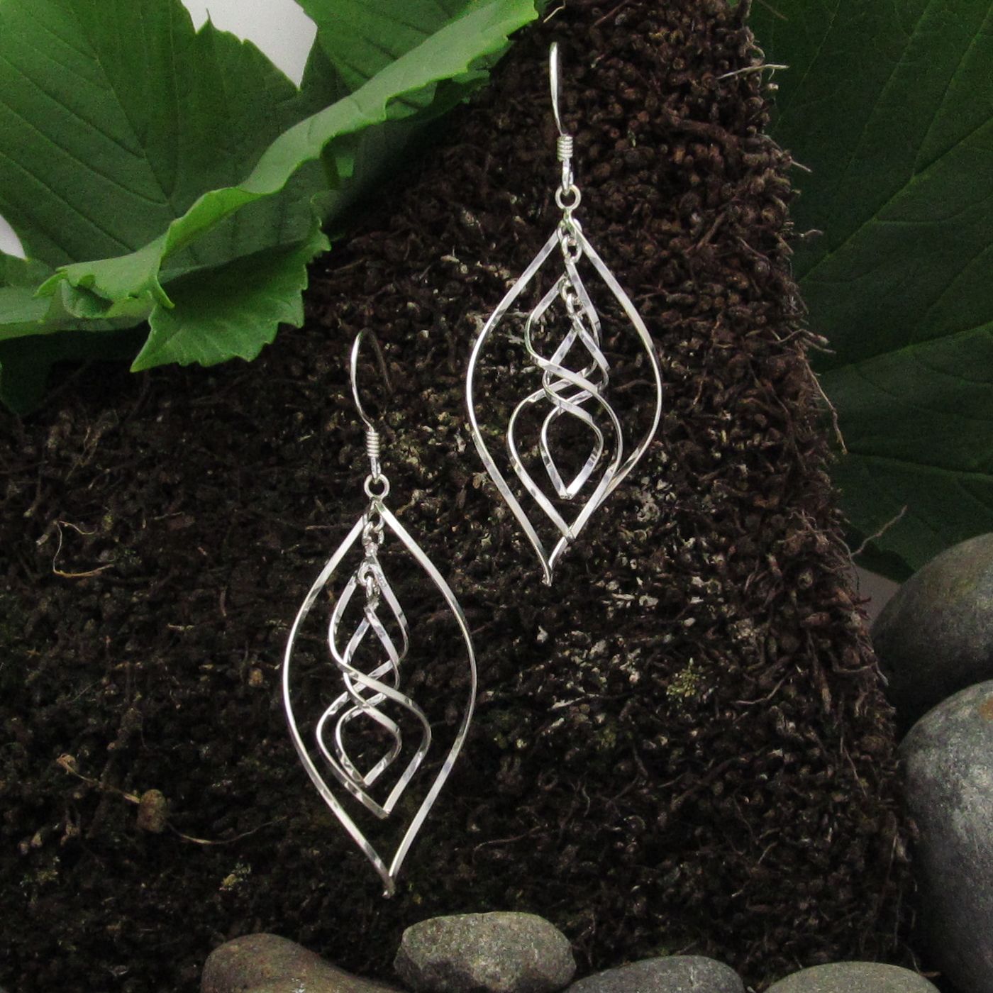 Twisted Style Dangle Earrings