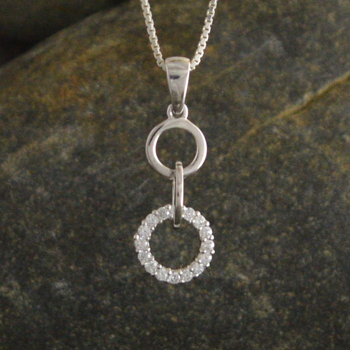 Triple Circle CZ Pendant