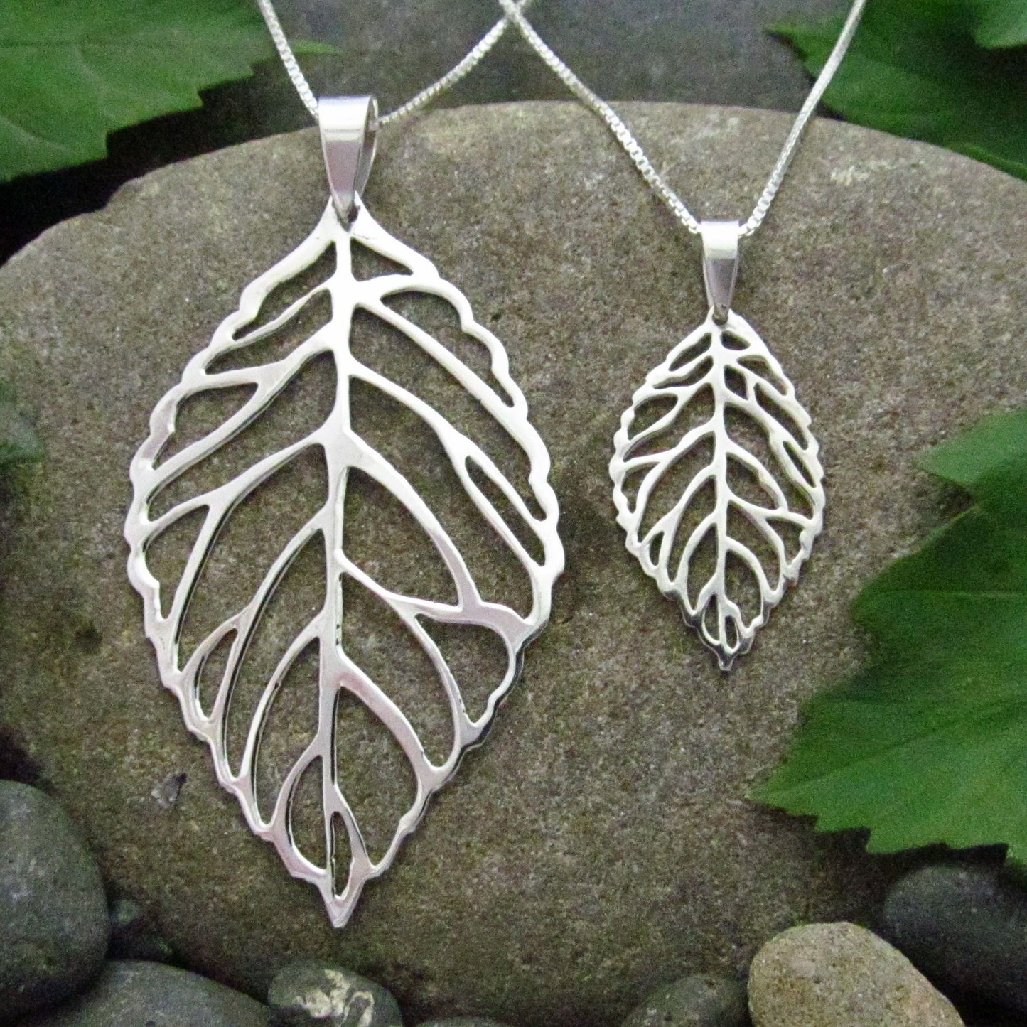 Leaf Pendant - small & large