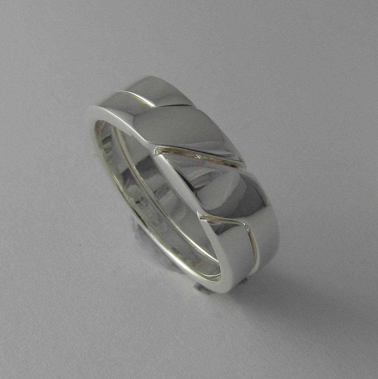 Two Piece Puzzle Men's Ring